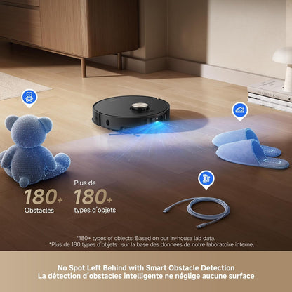 DREAME L50 Ultra Robot Vacuum and Mop Black with Auto-Empty and Mop Self-Cleaning, Precise Obstacle Avoidance, 19,500Pa Suction, HyperStream Detangling DuoBrush