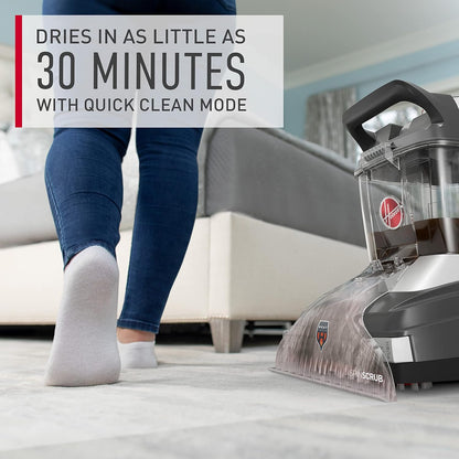 Hoover PowerScrub Deluxe Carpet Cleaner Machine for Carpet and Upholstery, Deep Cleaning Carpet Shampooer Machine with Multi-Purpose Tools, Pair Carpet Cleaner Solution