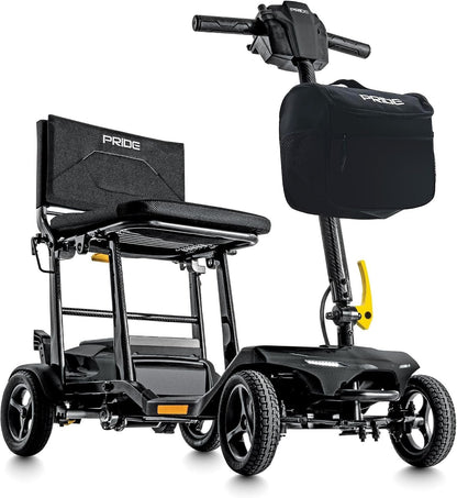 Pride Mobility Go-Go Super Portable Travel Lightweight Folding Mobility Scooter | up to 4.5 mph Go Go Scooter for Seniors, Adults, Elderly | Airline-Compliant Lithium Battery (Mint)