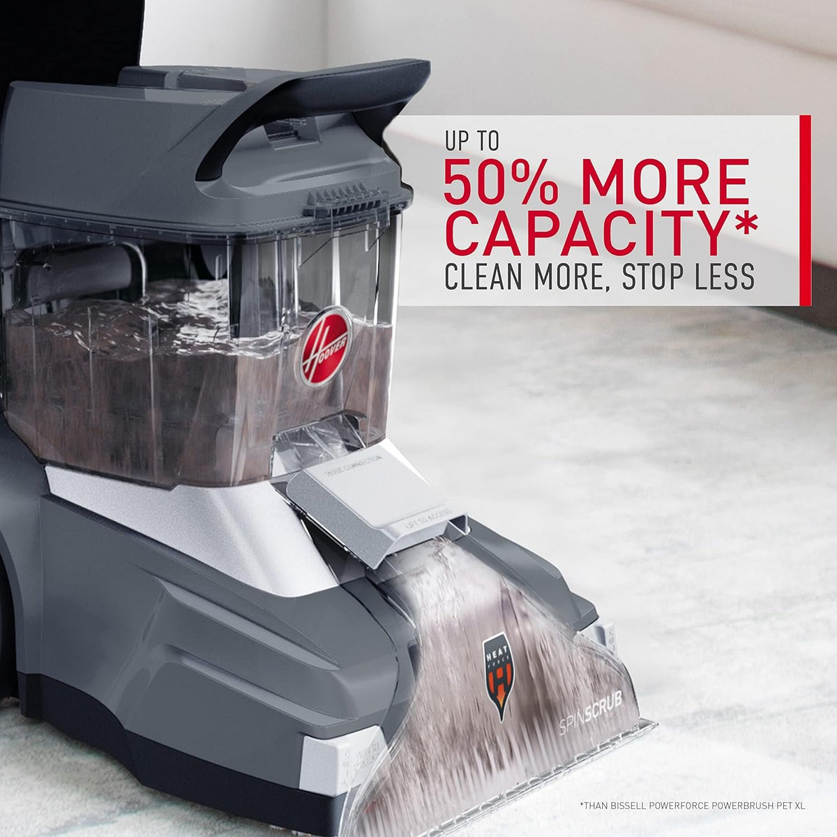 Hoover PowerScrub Deluxe Carpet Cleaner Machine for Carpet and Upholstery, Deep Cleaning Carpet Shampooer Machine with Multi-Purpose Tools, Pair Carpet Cleaner Solution