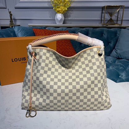 Louis Vuitton Artsy MM Bag 42cm Damier Azur Canvas Spring/Summer Collection N41174, Beige – product image 2