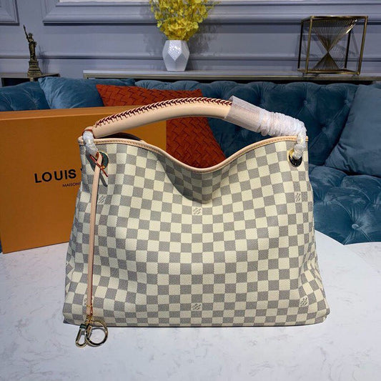 Louis Vuitton Artsy MM Bag 42cm Damier Azur Canvas Spring/Summer Collection N41174, Beige – product image 1