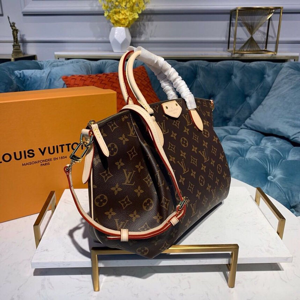 Louis Vuitton Turenne MM Bag 38cm Monogram Canvas Spring/Summer Collection M48814, Beige – product image 3