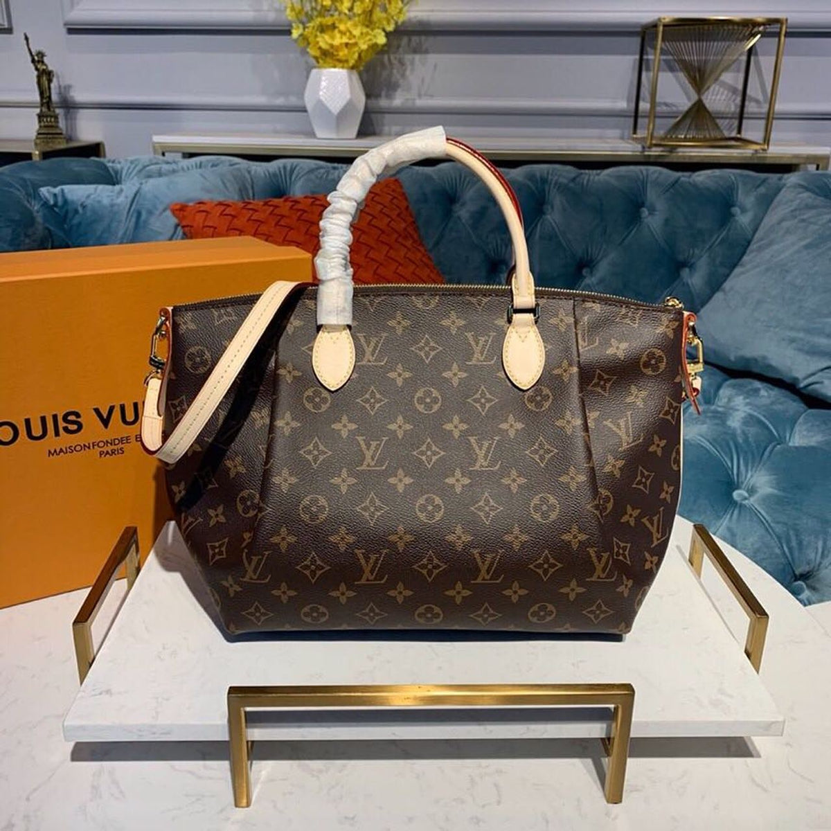 Louis Vuitton Turenne MM Bag 38cm Monogram Canvas Spring/Summer Collection M48814, Beige – product image 6