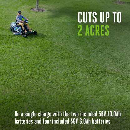 EGO Power+ Z6 e-Steer Zero Turn Electric Riding Lawn Mower, 42" - ZT4215S