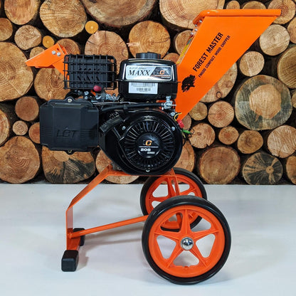 Forest Master FM6DD 6HP Gas Self-Feeding Wood Chipper, 2" Max Diameter, 3600 RPM