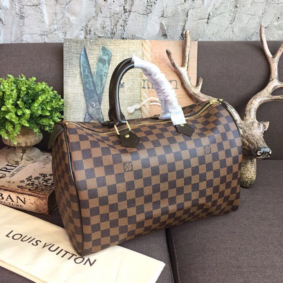 Louis Vuitton Speedy Bag 35cm Damier Ebene Canvas Spring/Summer Collection N41363, Brown – product image 1