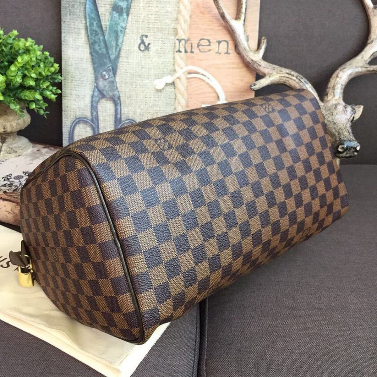Louis Vuitton Speedy Bag 35cm Damier Ebene Canvas Spring/Summer Collection N41363, Brown – product image 5