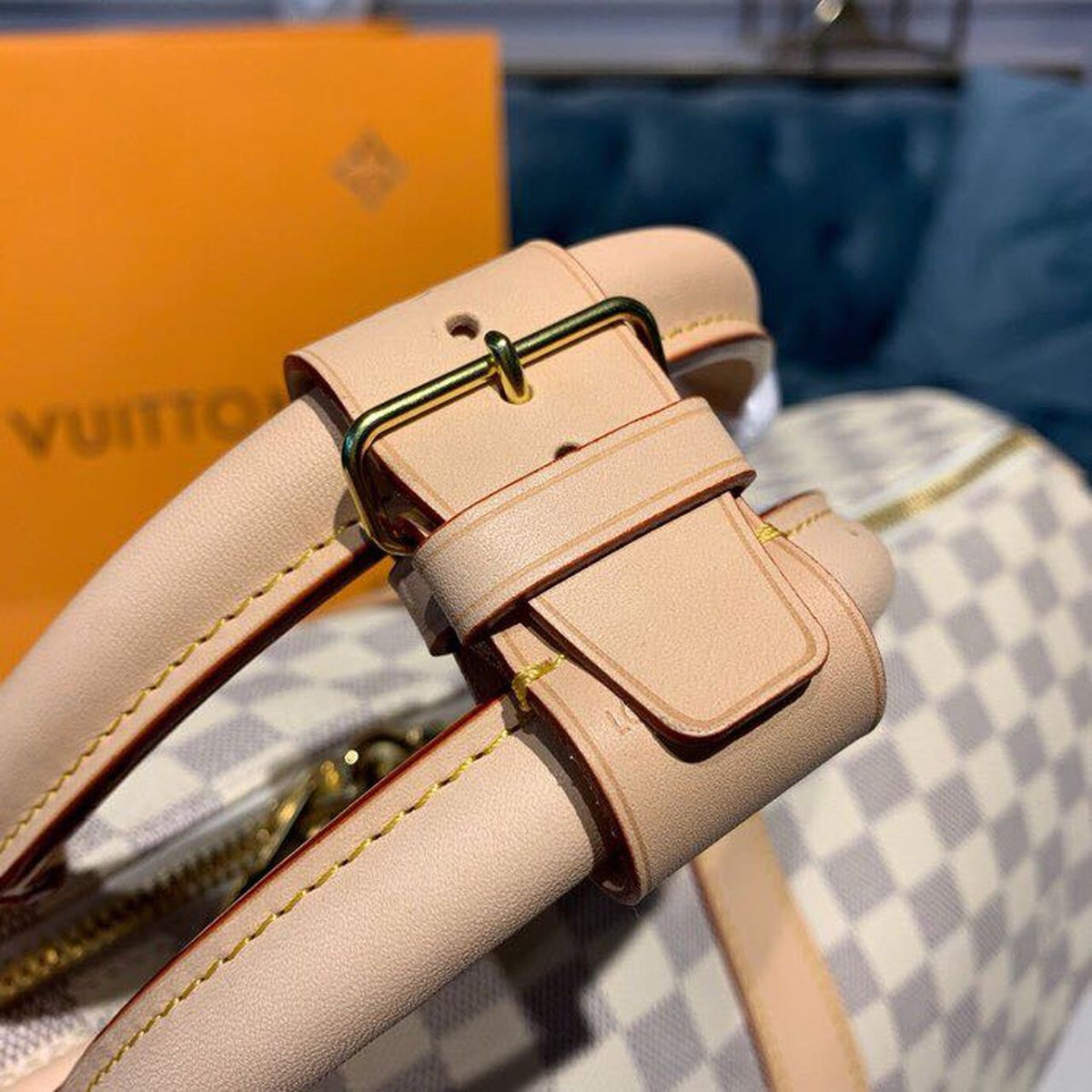 Louis Vuitton Keepall Bandoulire 55cm Damier Azur Canvas Spring/Summer Collection – product image 8