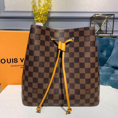 Louis Vuitton Néo Noé BB Bucket Bag 26cm Damier Ebene Canvas Spring/Summer Collection N40213, Safran – product image 2