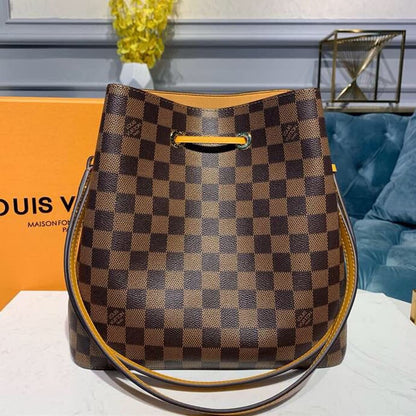 Louis Vuitton Néo Noé BB Bucket Bag 26cm Damier Ebene Canvas Spring/Summer Collection N40213, Safran – product image 4