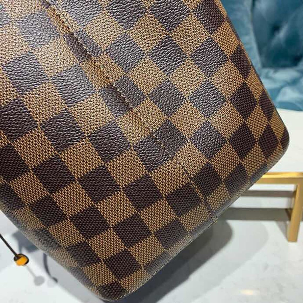 Louis Vuitton Néo Noé BB Bucket Bag 26cm Damier Ebene Canvas Spring/Summer Collection N40213, Safran – product image 8