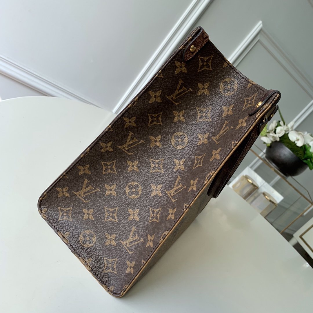 Louis Vuitton On The Go MM Tote Bag 35cm Brown – product image 8