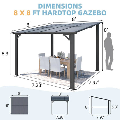 Aluminum Pergola with Canopy