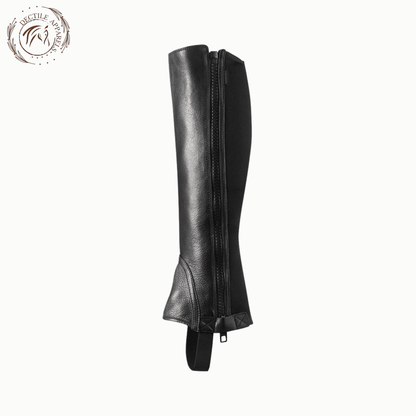 Black Ariat Breeze Leather Half Chaps for Riding