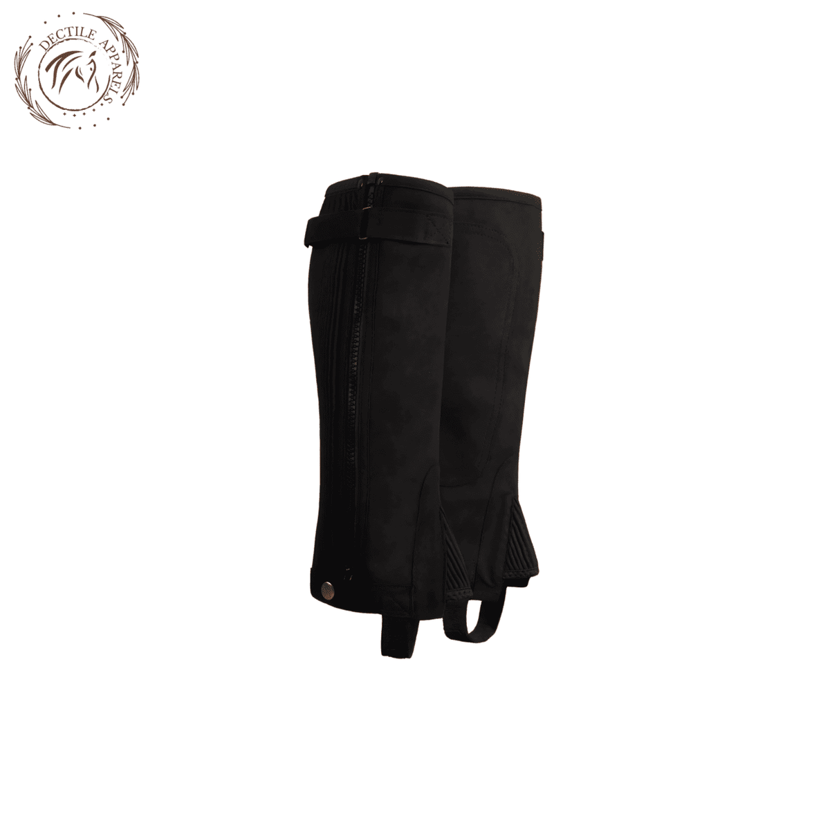 Suede Leather Ribbed Amara Half Chaps