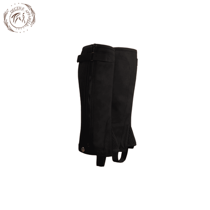 Suede Leather Ribbed Amara Half Chaps