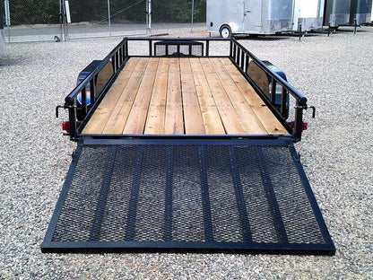 6×16 Heavy-Duty Tandem Axle Utility Trailer – 2025 Steel Frame with Wood Deck