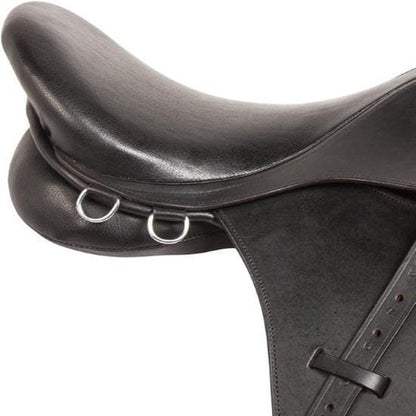 Black Leather Close Contact English Saddle