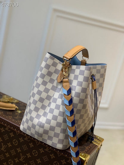 Louis Vuitton NeoNoe Bucket Bag MM Damier Azur Canvas Spring/Summer Collection N50042, Blue – product image 7