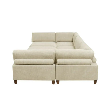Espinosa 6 - Piece Corduroy Sectional
