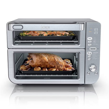 Air Fryer with SmartFinish & DualZone Technology DCT601: Stainless Steel, Convection Bake, Air Fry