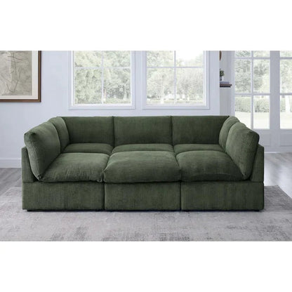 Priyen 98" Wide Symmetrical Modular Corner Sectional