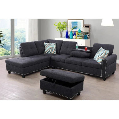 Sciortino 3 - Piece Upholstered Sectional