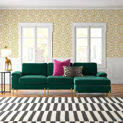 Lian 2 - Piece Velvet Sectional