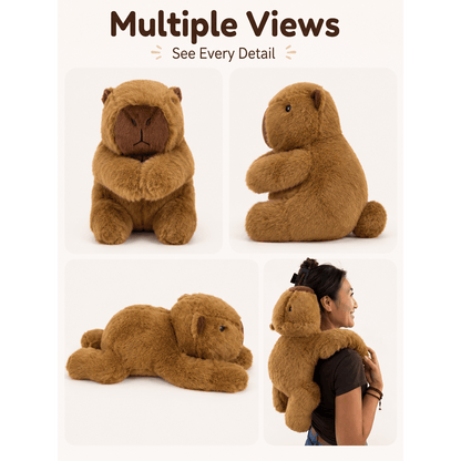 60cm Weighted Capybara Plush – Large Soft Cuddle Toy