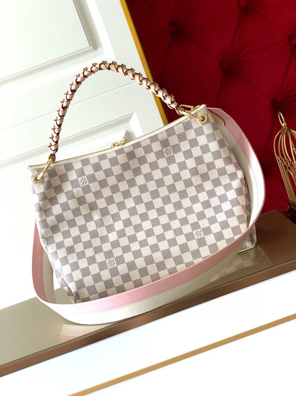 Louis Vuitton Beaubourg Woven Handle Tote Bag 32cm Damier Azur Canvas Spring/Summer Collection M40343 – product image 3