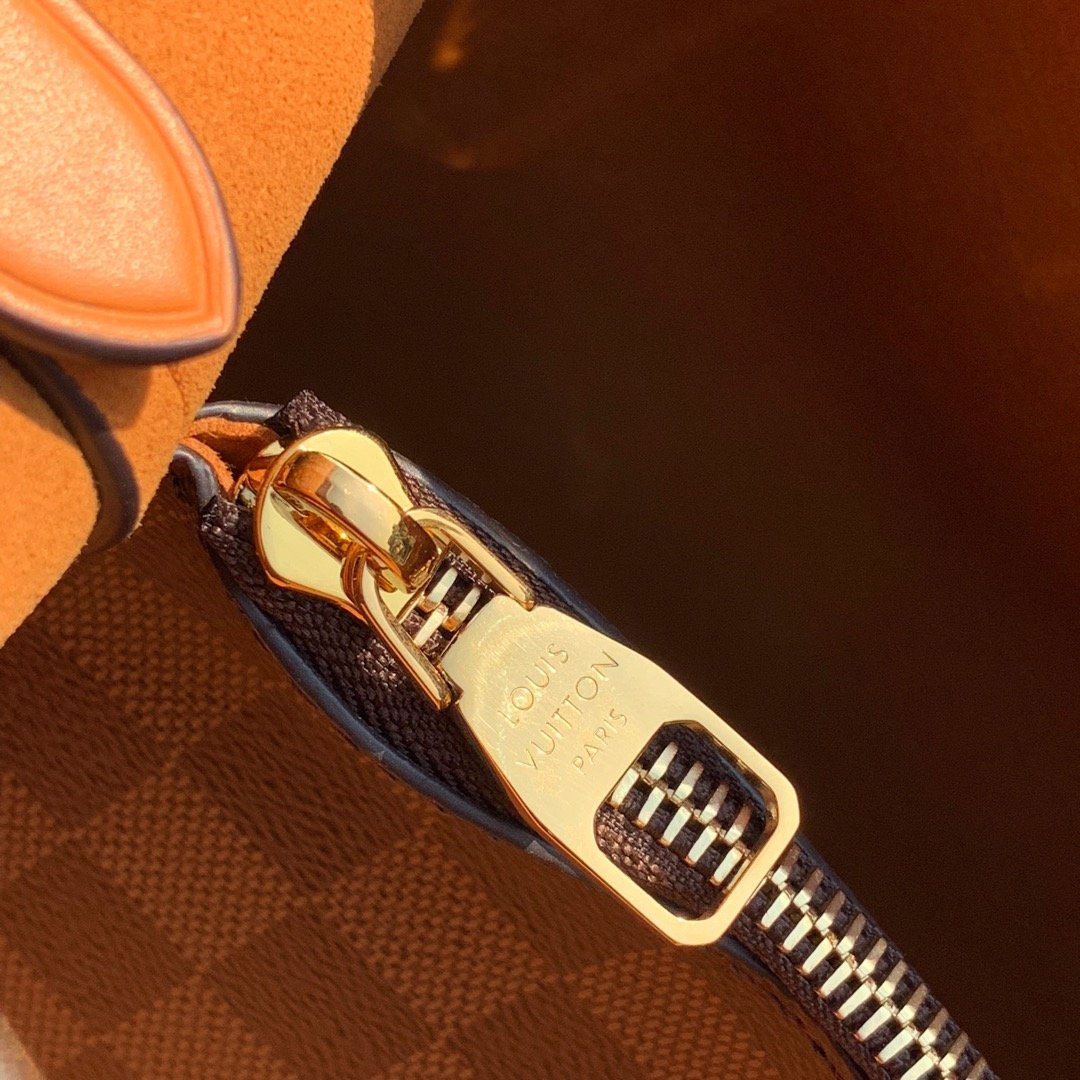 Louis Vuitton NeoNoe Bucket Bag MM Damier Azur Canvas Spring/Summer Collection N50042 Orange – product image 3