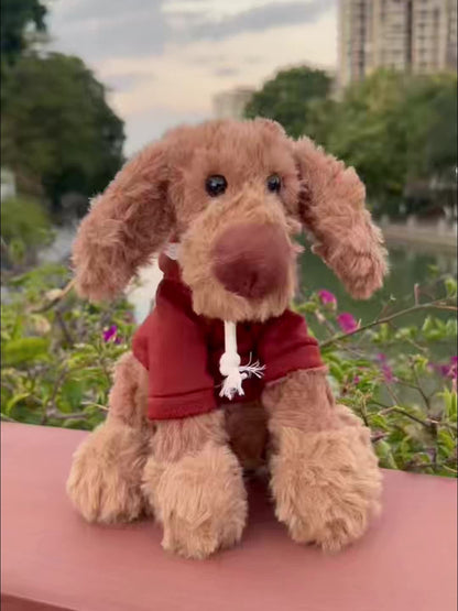 8.7" Weighted Animal Plush – Labrador & Cat Stuffed Toy