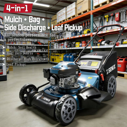 170cc 22" 4-in-1 Gas Self-Propelled Lawn Mower