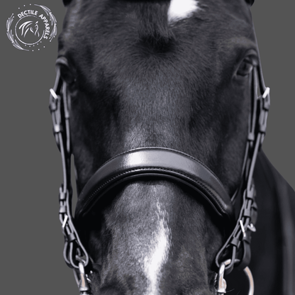 Lexington Non Patent Black Leather Double Bridle