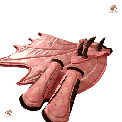 Pink Dragon Wing Saddle Pad Set