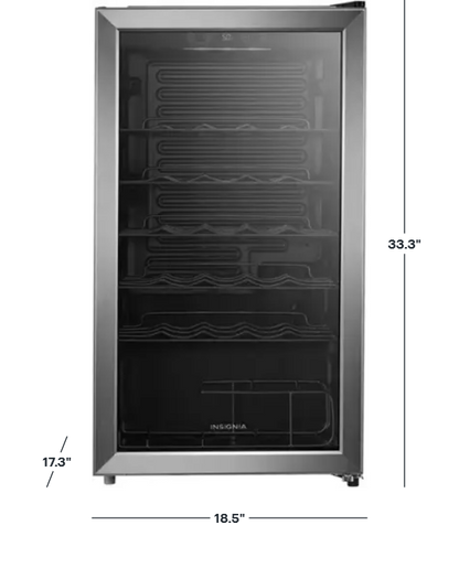 29 Bottle Wine Cooler with ENERGY STAR Certification - Stainless Steel Look