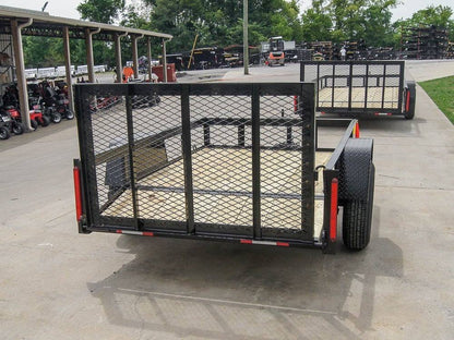5x8 Dovetail Utility Trailer – Powder-Coated Steel Frame, 3,500 lb Single Axle