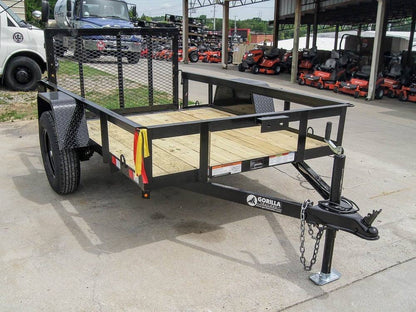 5x8 Dovetail Utility Trailer – Powder-Coated Steel Frame, 3,500 lb Single Axle