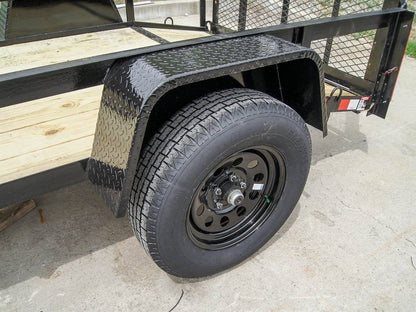 5x8 Dovetail Utility Trailer – Powder-Coated Steel Frame, 3,500 lb Single Axle