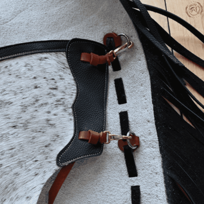 Rodeo Chaps With White and Black Leather
