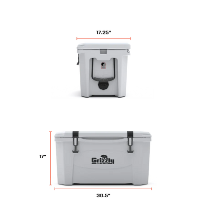 45 Qt Camping Cooler Stealth Gray