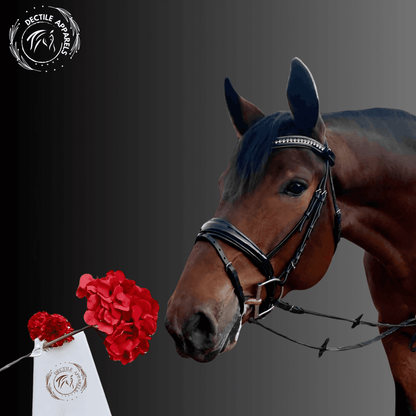 Carolina Black Patent Snaffle Conical Bridle
