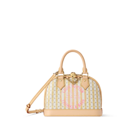Women's Alma BB LV Stamp Banana Monogram Canvas Nano Bag