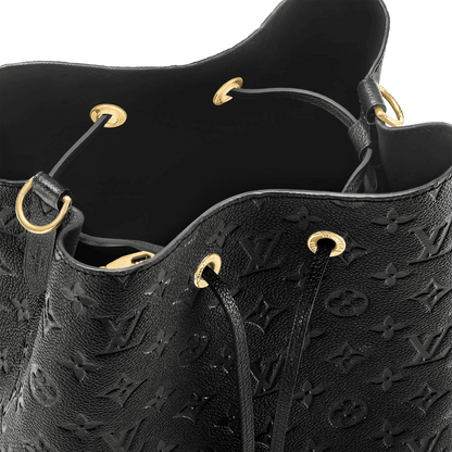 NéoNoé MM Monogram Empreinte Leather Black Gold-Toned Hardware