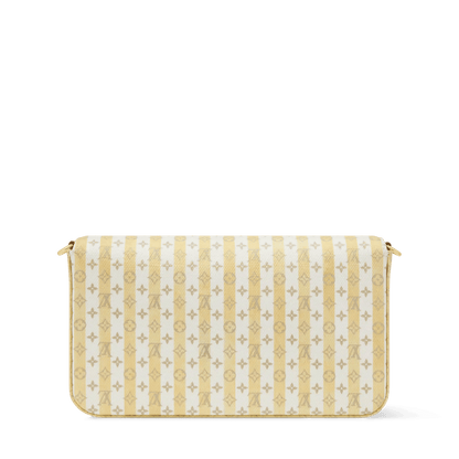 Women's Pochette Félicie LV Stamp Banana Minigram Canvas Nano Bag
