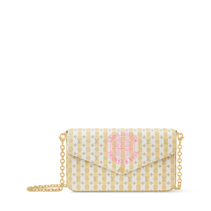 Women's Pochette Félicie LV Stamp Banana Minigram Canvas Nano Bag