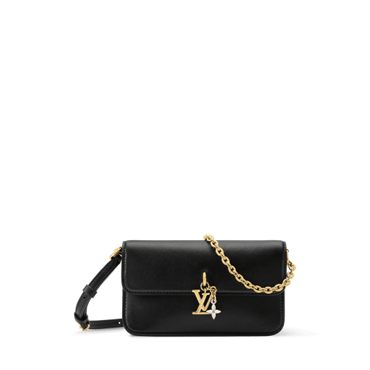 Women's Wallet On Chain LV Bloom Calfskin Leather Chain Wallet M29457