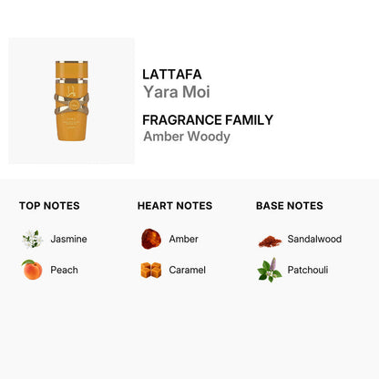 Lattafa Yara Moi Perfume Oil — 0.67 oz
