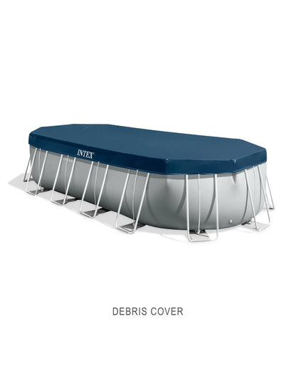 Prism Frame 20ft x 10ft x 48in Oval Above Ground Pool Set – Durable Steel Frame Pool